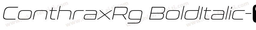 ConthraxRg BoldItalic字体转换